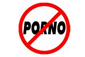 Panneau Non au porno