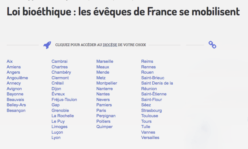 les évêques de France se mobilisent