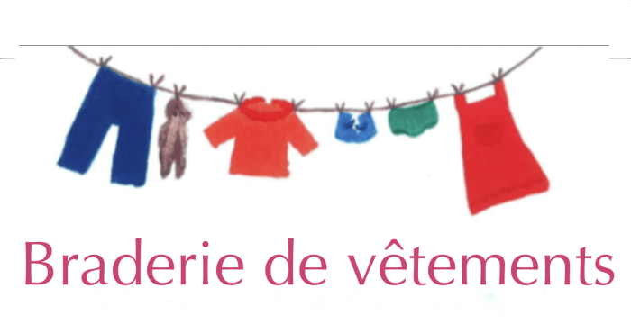 braderie de vêtements
