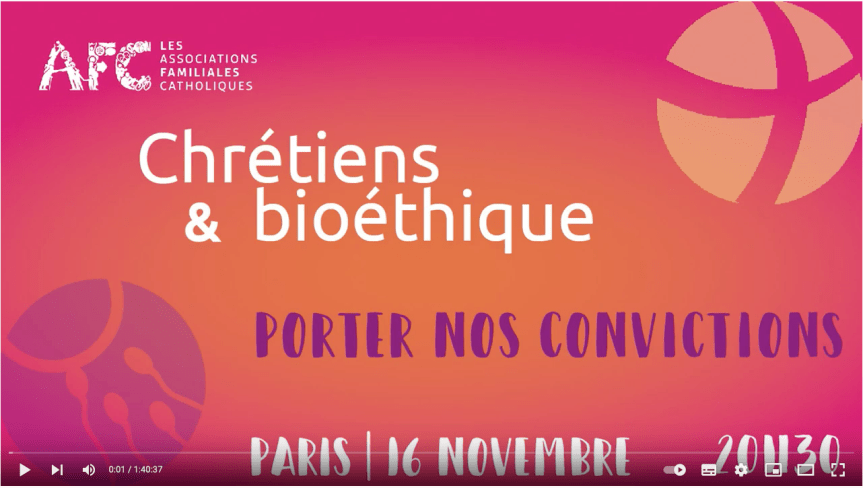 Chrétiens et bioéthique. Porter nos convictions