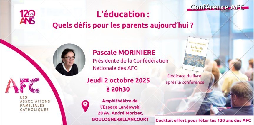 Conférence Pascale Morinière, 2 octobre à&nbsp;Boulogne